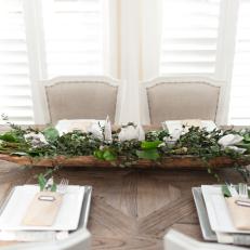 Dining Table With Bowl Centerpiece