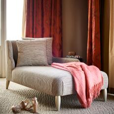 Bold Reading Nook With Chaise Lounge