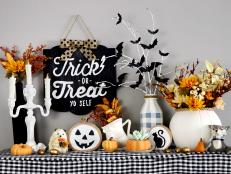 Farmhouse-Inspired Halloween Display