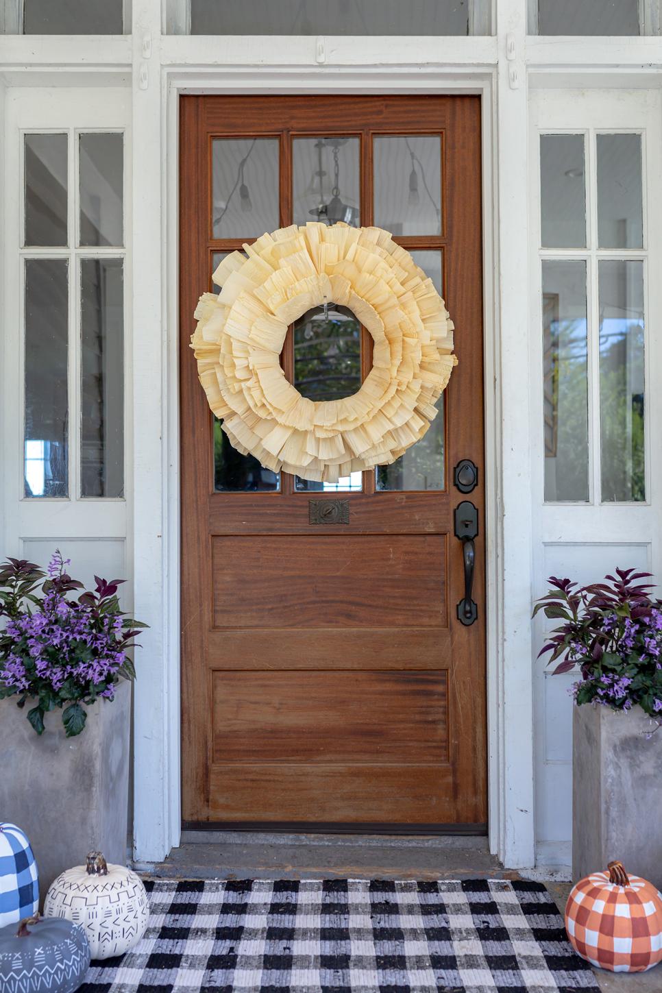 DIY Corn Husk Wreath HGTV