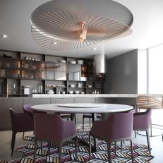 Contemporary, Colorful Dining Room