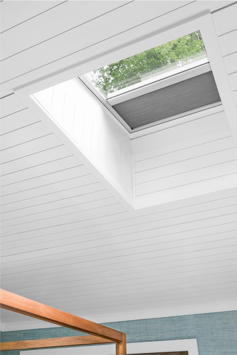 Sometimes the answer to making a small space feel larger is by looking up! Consider adding skylights to dark and dated rooms to instantly make them feel more open and airy. Many times when installing a skylight, you can make the room feel taller by adding a well into the ceiling.