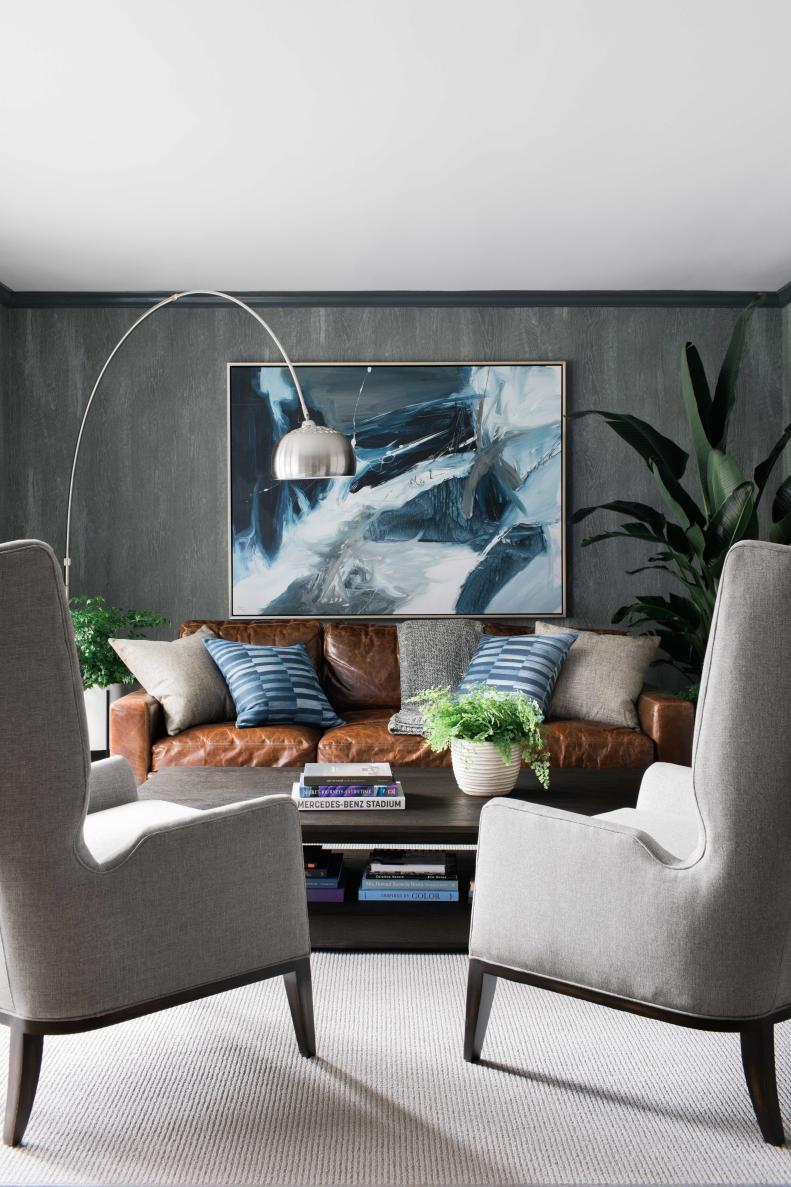 Although the high-end appeal of the art adds a very sophisticated touch to the formal living room, it's not precious because it's simply a print on canvas that was elevated with a floating frame. Should tiny fingers make contact with the art, it can be wiped clean with ease.