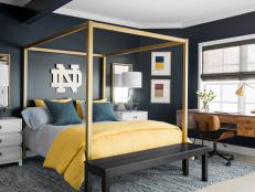 A tween's love of the University of Notre Dame inspires a super-sized bedroom with tons of space to hang out surrounded by his favorite college and football team.