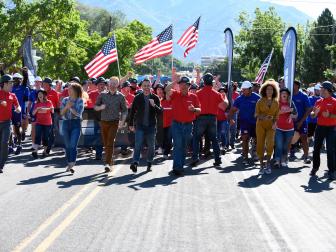 Host Jesse Tyler Ferguson, designers Darren Keefe, Carrie Locklyn, Breegan Jane, and CEO  David Wadman of Wadman Corporation are thrilled to be leading an army of volunteers in their march to surprise the Barobi family of Ogden, Utah