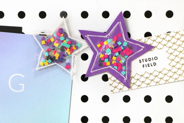 Learn how to make colorful confetti magnets with step-by-step instructions on HGTV.com.