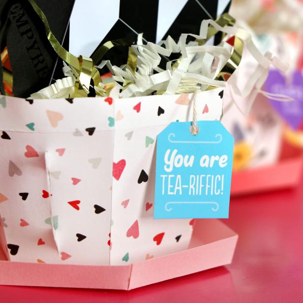 Learn how to create adorable paper teacup gift boxes on HGTV.com