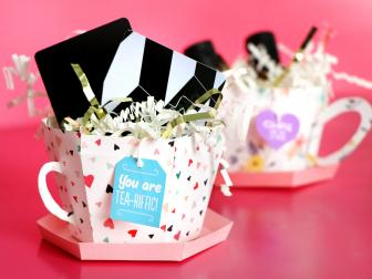 Gift Cards in Paper Teacup Gift Boxes 