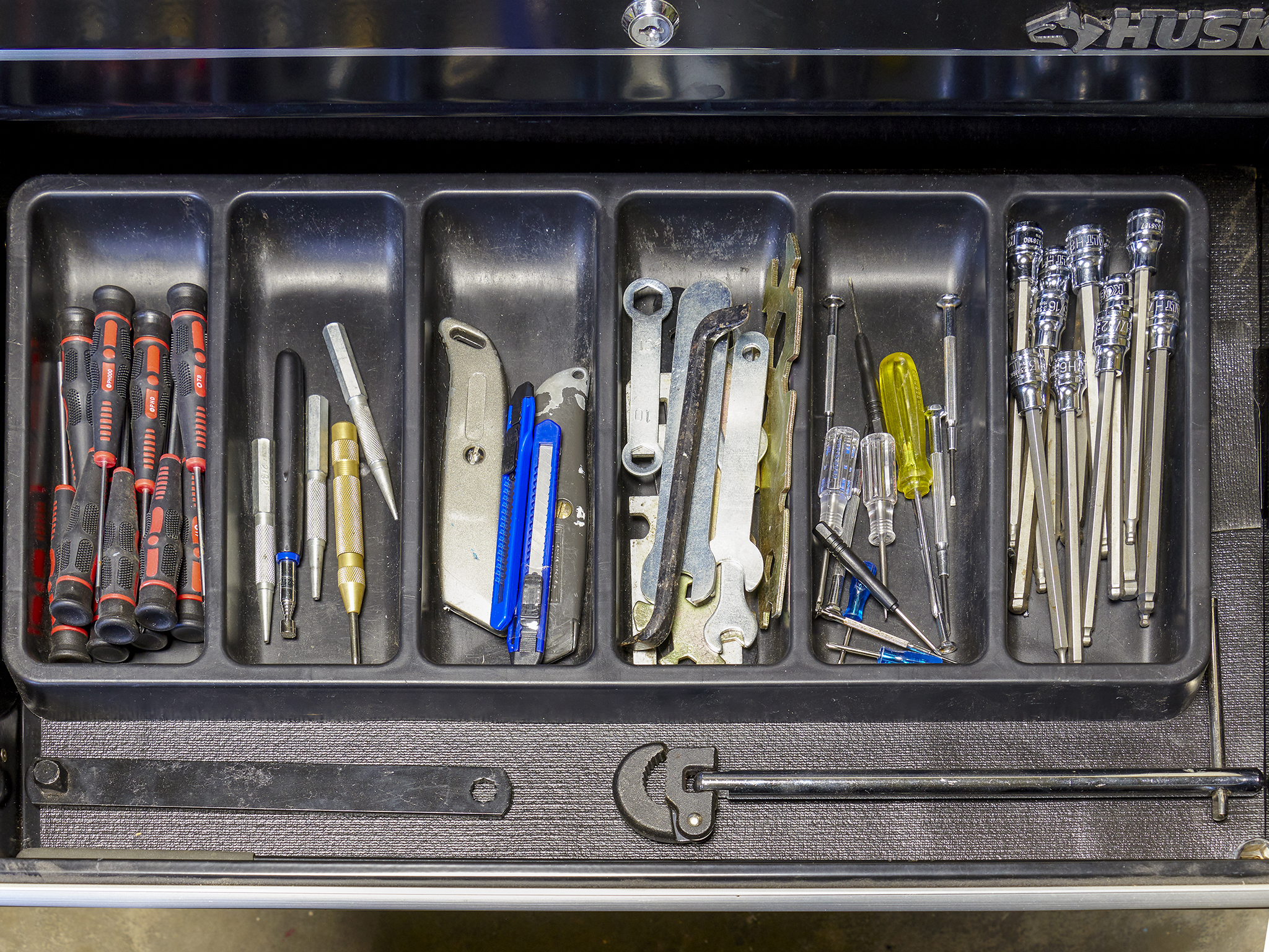 Sort Tool Wrench Organizer Tools Storage Chest Holder Garage Toolbox Rack Rail 