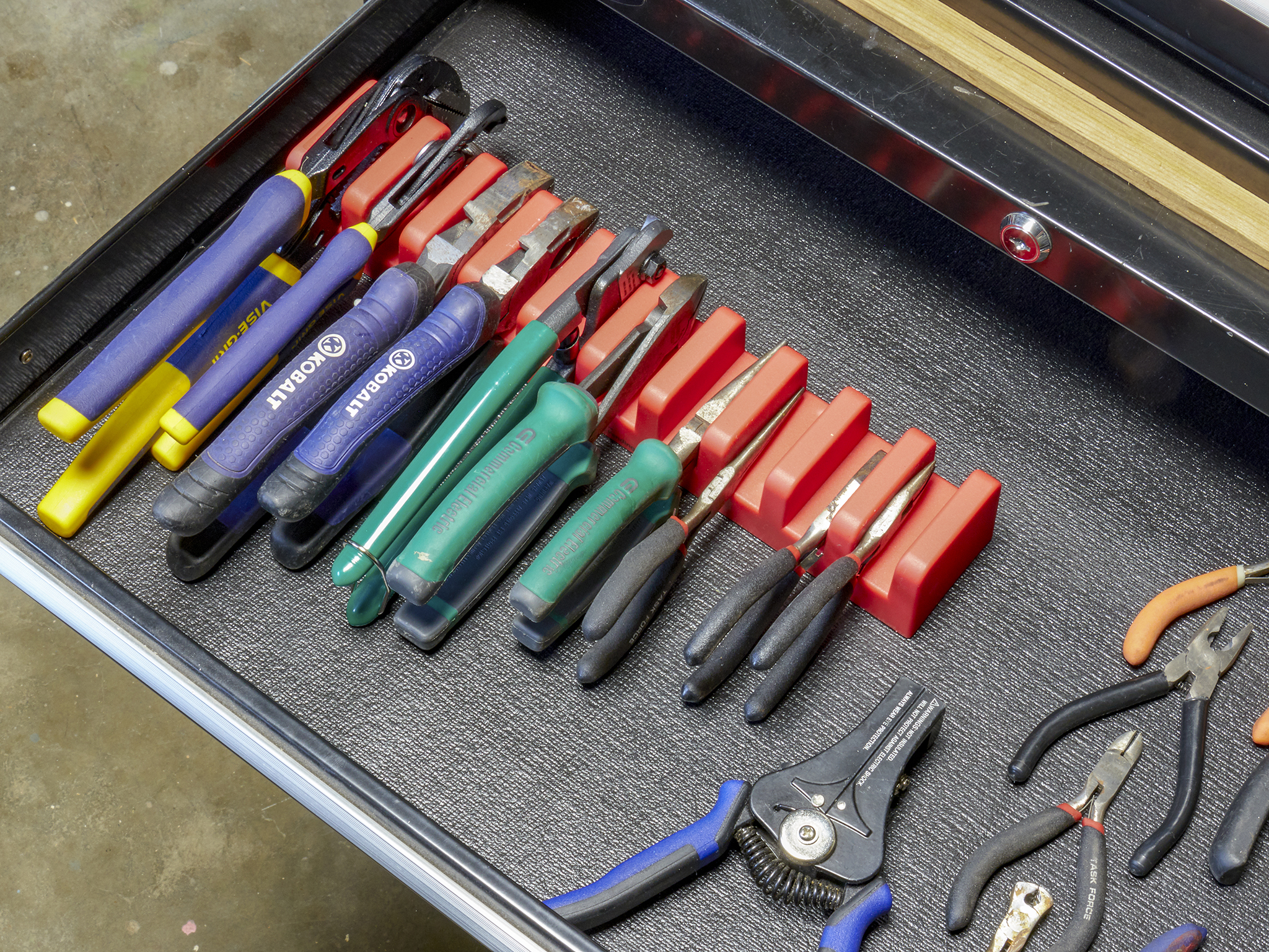 Sort Tool Wrench Organizer Tools Storage Chest Holder Garage Toolbox Rack Rail 