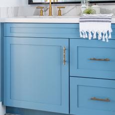 Blue Bathroom Cabinets