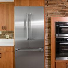Midcentury Modern Kitchen With Built-In Appliances