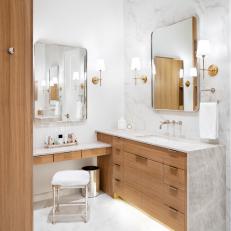 Main Bathroom With Floating Dressing Table