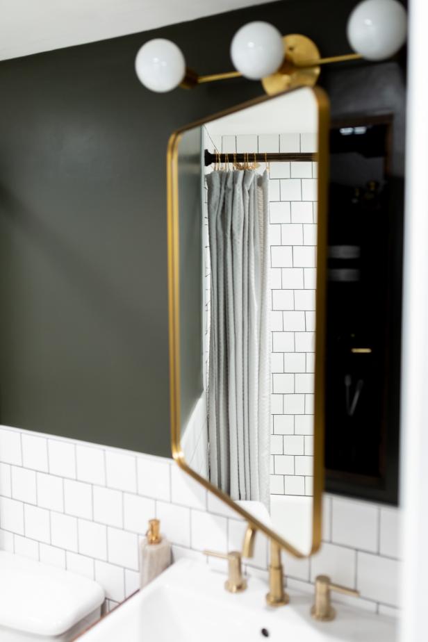 long mirrored bathroom cabinet