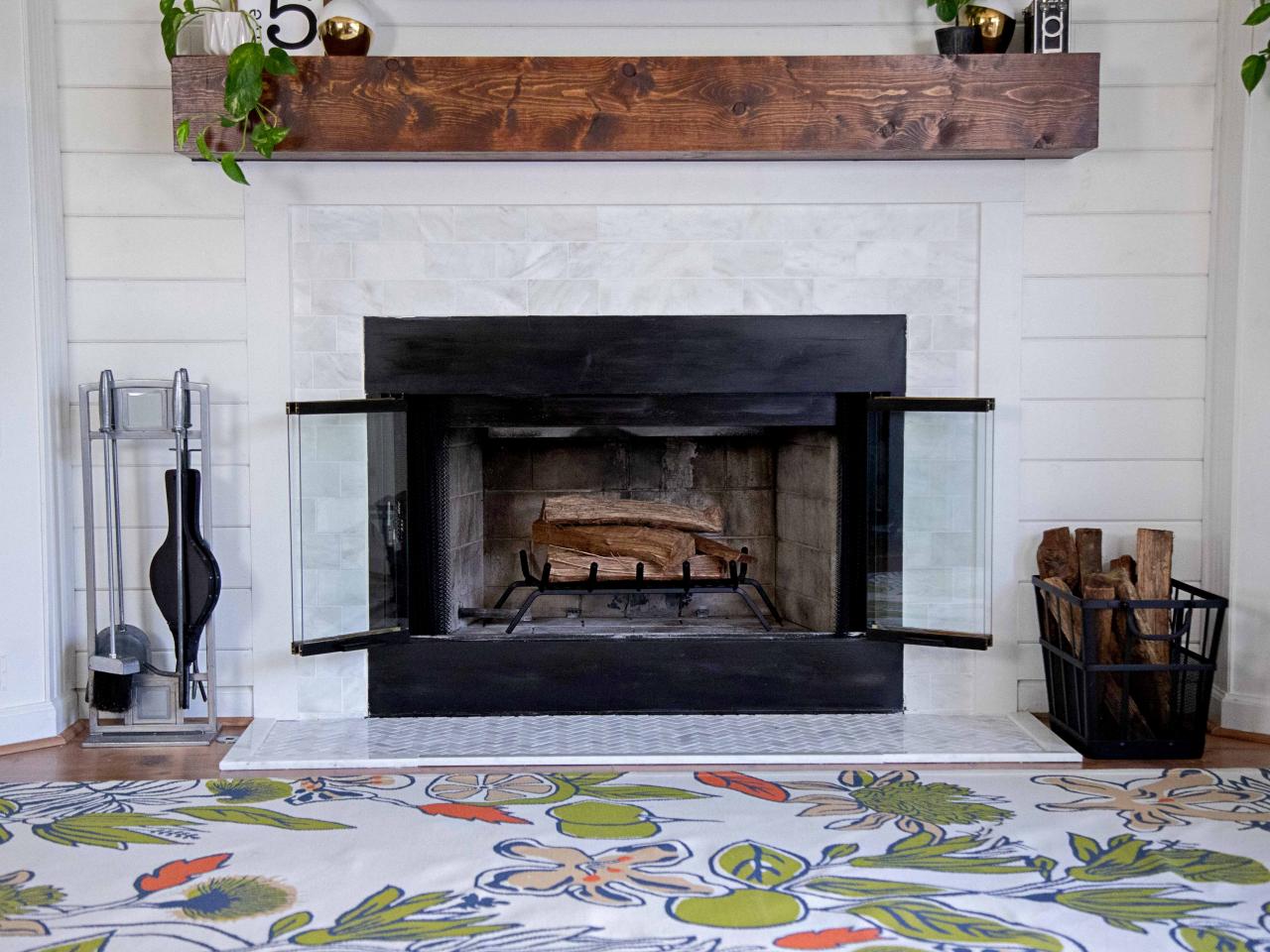 How To Clean A Fireplace, How To Clean Tile Around Fireplace