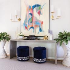 Colorful Art and Console Table