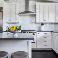 Neutral Transitional Kitchen With Lemons
