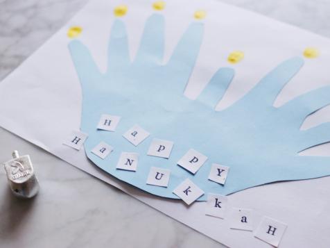 Hanukkah Kid's Craft: Paper Menorah