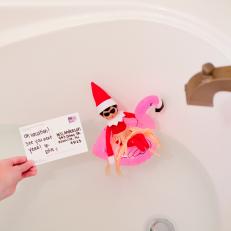 Elf on the Shelf ® Poses: The Elf Floats Away For The Season