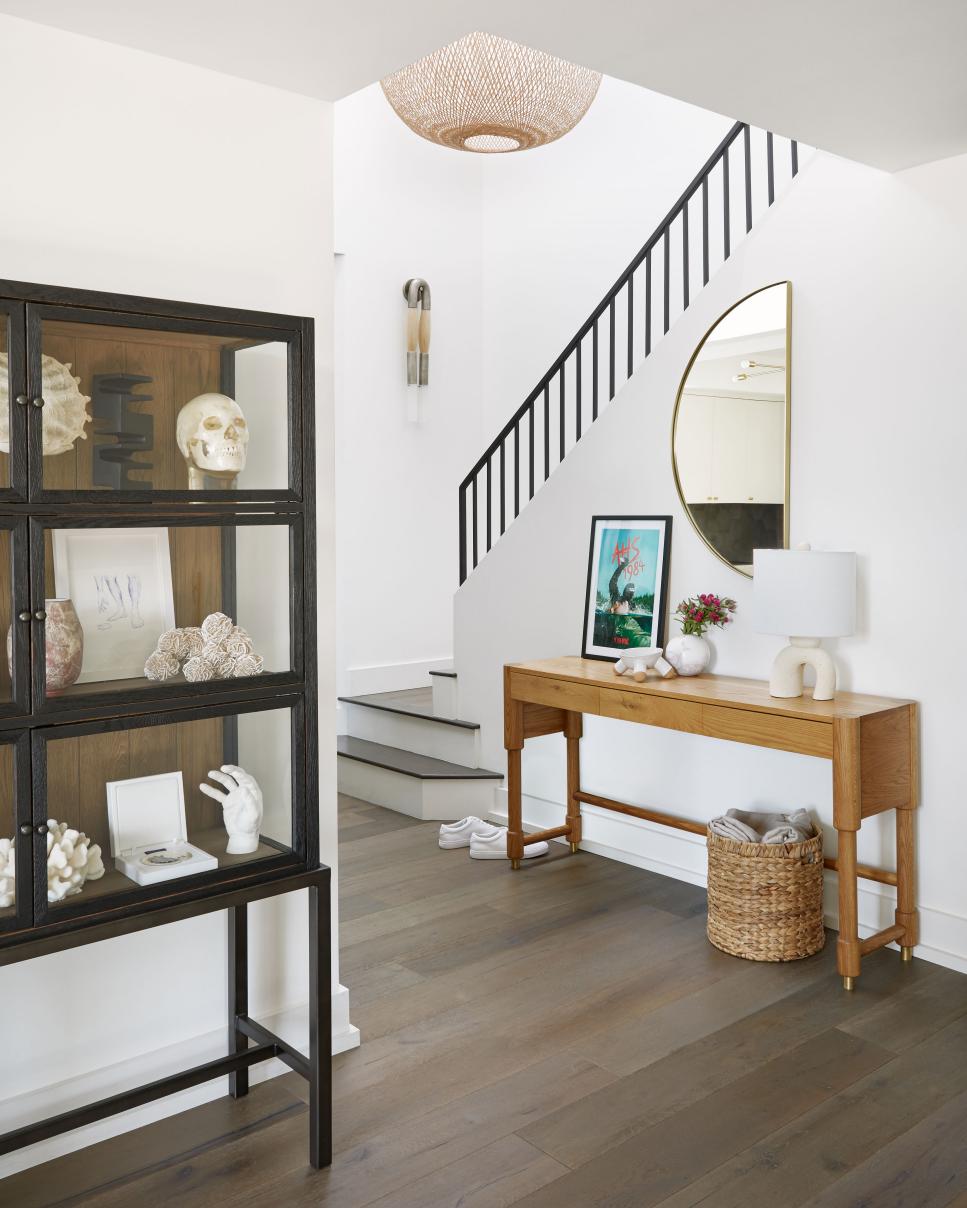 Contemporary Foyer With Curio Cabinet Hgtv Shop for small foyer cabinet online at target. contemporary foyer with curio cabinet