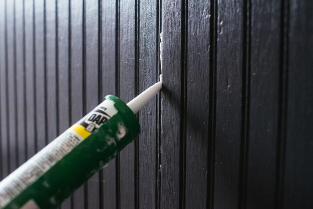 Use paintable caulk to fill any and all seams