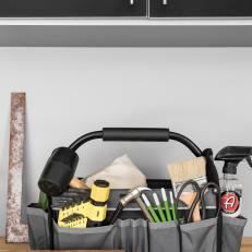 On-the-Go Tool Caddy in Garage Workstation