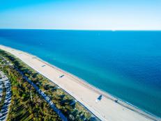 Shoreline of Miami Beach, FL