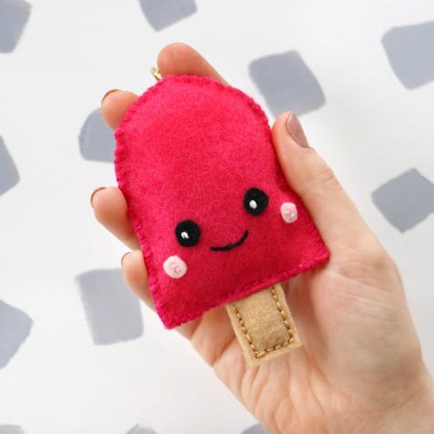 DIY Easy-Sew Food Plushie Keychains