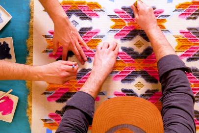 How to Make a Boho Jute Rug From Two Cheap Doormats