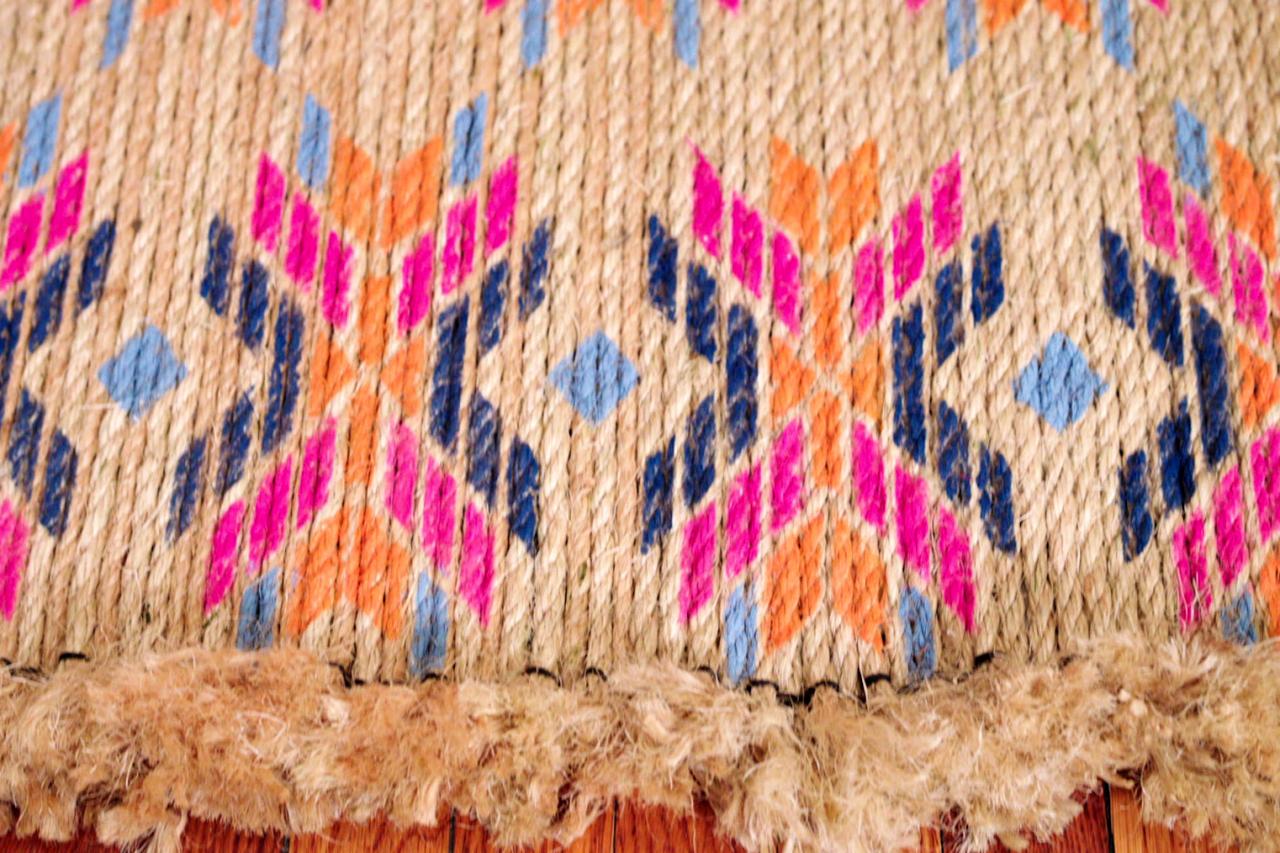 How To Make A Boho Jute Rug From Two, Diy Burlap Rug