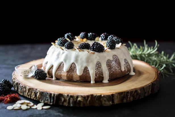 HGTV shows you how to make saffron bundt cake with cardamom glaze.