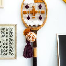 Swiss Cross Cross-Stitch Tennis Racket
