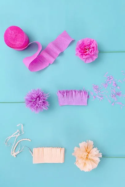 3 Ways to DIY Paper Flowers With Party Streamers HGTV
