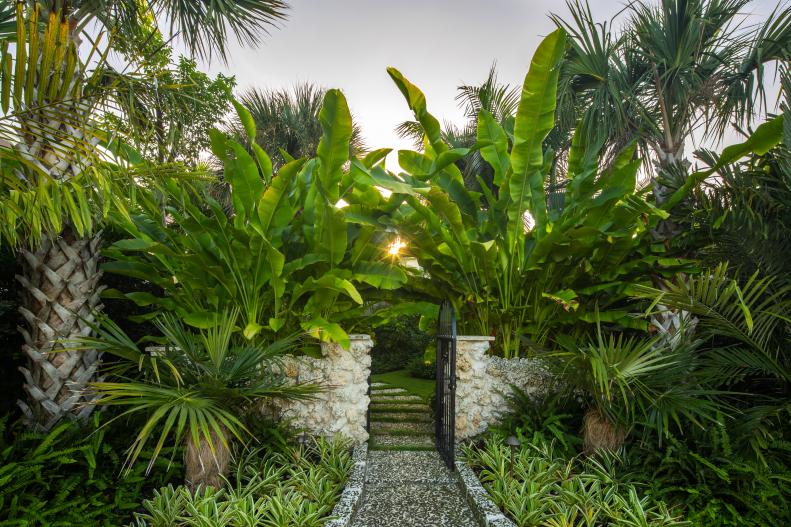 Entrance With Coral Wall