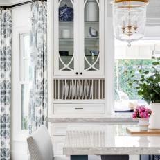 Transitional Dining Area With China Cabinet
