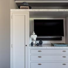 White Built-In Closet and Dresser 