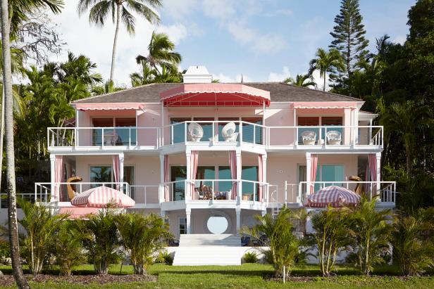 Vacation Home Painted Pink