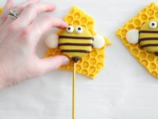 Candy-Coated Bee Cookie Pops