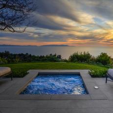 Hot Tub With Oceanfront Sunset View