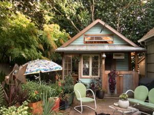 Potting Shed With Patio
