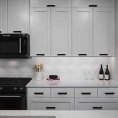 Black-And-White Contemporary Kitchen Cabinets