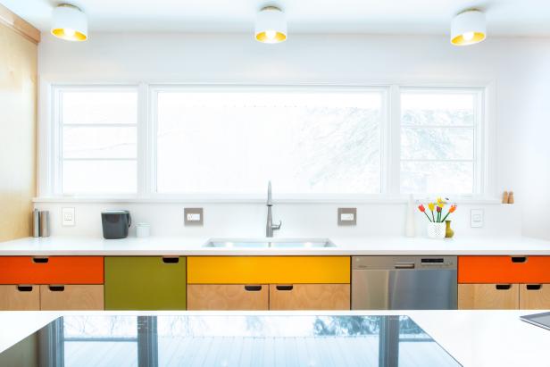 1950s Midcentury Kitchen Transformed Into A Colorful Open Concept Space Hgtv