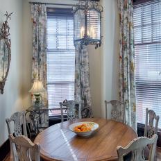 French Country Breakfast Nook With Oranges