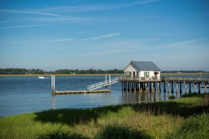 River and Boathouse