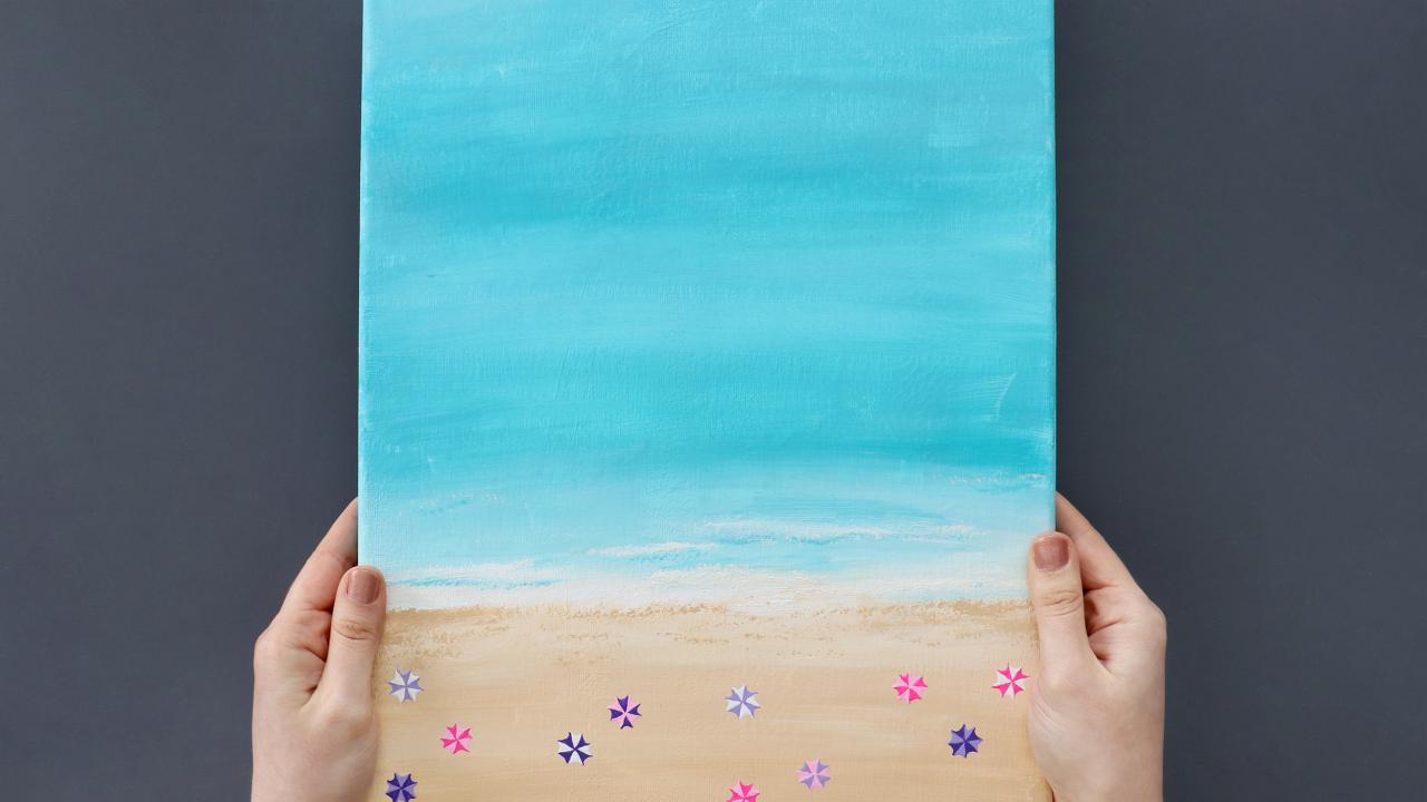 How to Make a DIY Beach Scene Painting