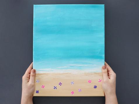 Easy-to-Make DIY Beach Scene Painting