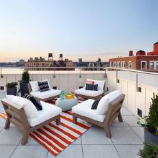Penthouse Terrace With Outdoor Seating