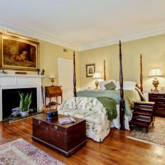 Traditional Bedroom With Wainscoting