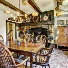 Family Dining Room With Old World Charm