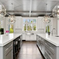 Luxurious Kitchen With Two Islands